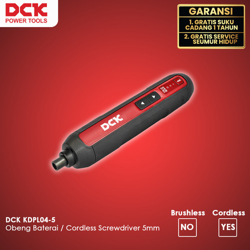 [EZM.8300065] DCK KDPL04-5E Obeng Baterai / Cordless Screwdriver 5mm