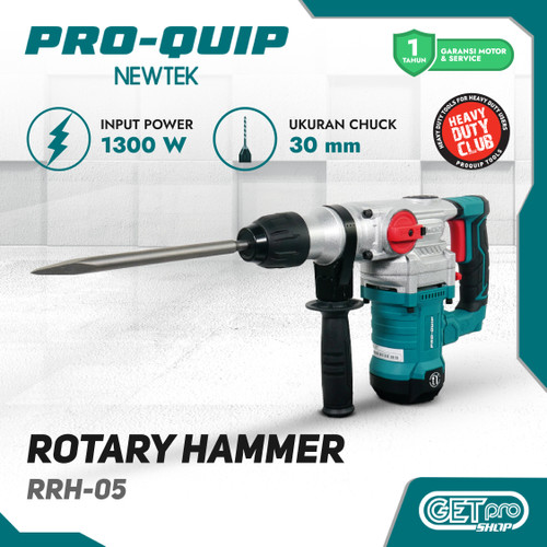 [EZM.8200007] PRO-QUIP NEWTEK Rotary Hammer Drill Mesin Bor Beton Listrik Electric SDS Plus RRH05