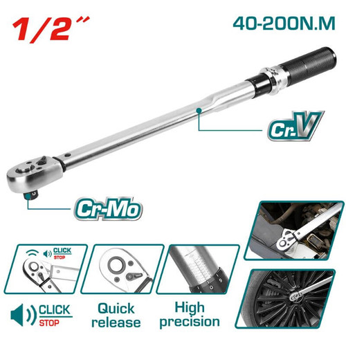[EZM.8200011] TOTAL Torque Wrench / Torsi Kunci Pas THPTW200N2