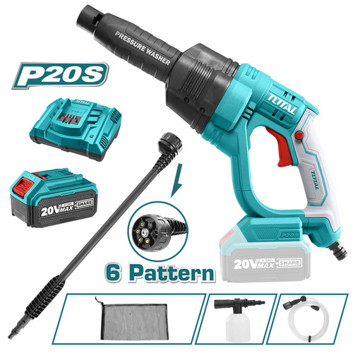[EZM.8200465] TOTAL CORDLESS PRESSURE WASHER POWER CLEANER WATER GUN TPWLI20084