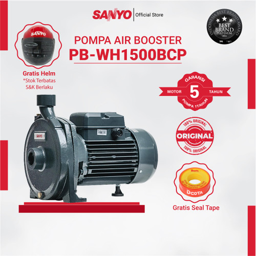 [EZM.6400028] SANYO Mesin Pompa Pendorong Air Non-Auto - Booster Pump - PB-WH1500BCP