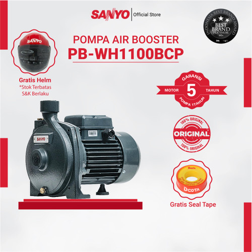 [EZM.6400029] SANYO Mesin Pompa Pendorong Air Non-Auto - Booster Pump - PB-WH1100BCP