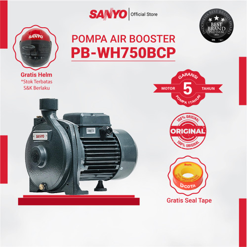 [EZM.6400030] SANYO Mesin Pompa Pendorong Air Non-Auto - Booster Pump - PB-WH750BCP