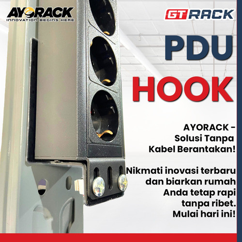 [EZO.8900045] EXTRA ACCESSORIES RAK GUDANG AYORACK PDU HOOK - GANTUNGAN COLOKAN LISTRIK WAREHOUSE RACK