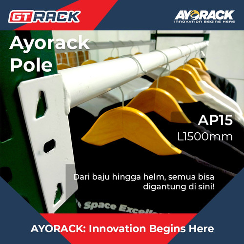 [EZO.8900046] EXTRA ACCESSORIES RACK BEAM 2 METER POLE AP15 ACC RAK GUDANG GANTUNGAN SERBA GUNA RUMAH TANGGA 100KG