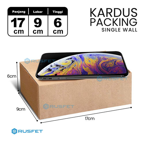 [EZO.9200093] KARDUS PACKING Single Wall Cardboard Karton Carton Box Dus Kotak Packaging Polos Tebal RUSFET