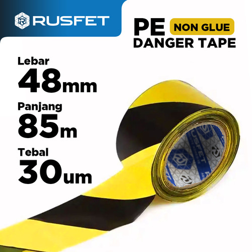 [EZO.9200116] PE DANGER POLICE LINE Pita Pembatas Safety Tape Warning Garis Polisi Barricade RUSFET