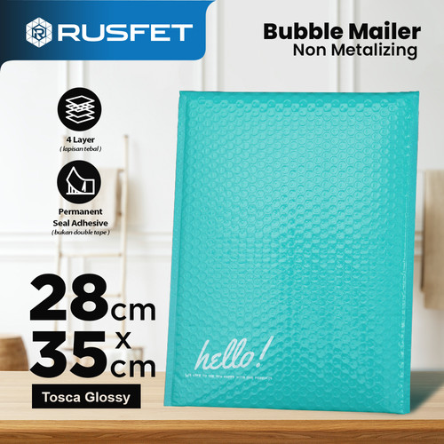 [EZO.9200123] Amplop Bubble Wrap Security Mailer Envelope Bag Bungkus Paket Premium Termurah 28 x 35 cm RUSFET /SATUAN