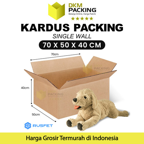 [EZO.9200643] KARDUS PACKING KARTON BOX 70x50x40cm DUS KOTAK PACKAGING POLOS TEBAL