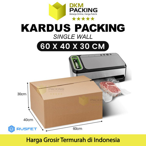 [EZO.9200659] KARDUS PACKING KARTON BOX 60x40x30cm DUS KOTAK PACKAGING POLOS TEBAL