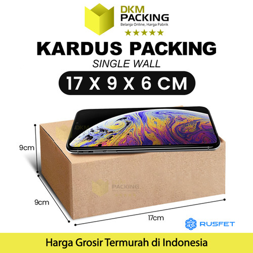 [EZO.9200687] KARDUS PACKING KARTON BOX SMALL DUS KOTAK PACKAGING KECIL POLOS TEBAL
