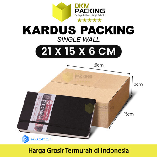 [EZO.9200691] KARDUS PACKING KARTON BOX 21x15x6cm DUS KOTAK PACKAGING POLOS TEBAL