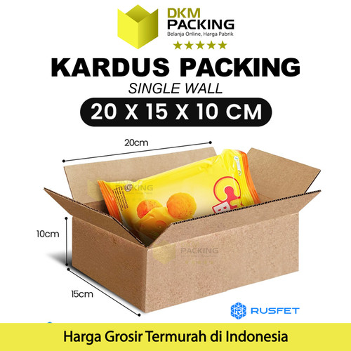 [EZO.9200692] KARDUS PACKING KARTON BOX 20x15x10cm DUS KOTAK PACKAGING POLOS TEBAL
