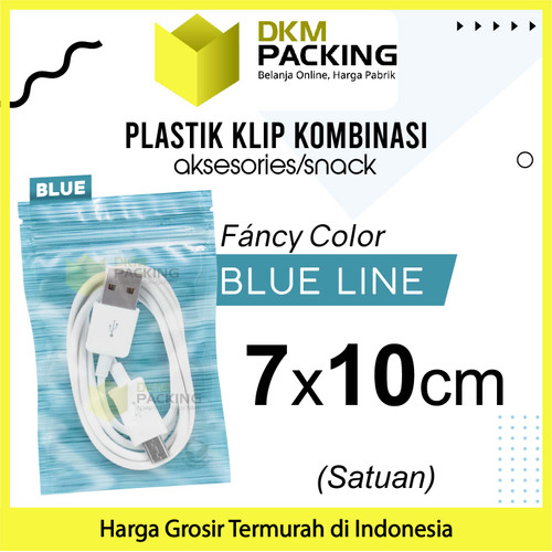 [EZO.9201287] ZIPLOCK BAG BIRU PLASTIK KLIP KEMASAN AKSESORIS DELKOCHOICE TERMURAH