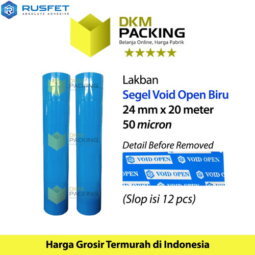 [EZO.9201412] LAKBAN SECURITY OPEN SEGEL VOID TAPE SELOTIP ISOLASI RUSFET / SELOP