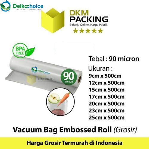 [EZO.9202225] Plastik Vacuum Emboss Roll 5 Meter Vakum Embossed Roll /SATUAN