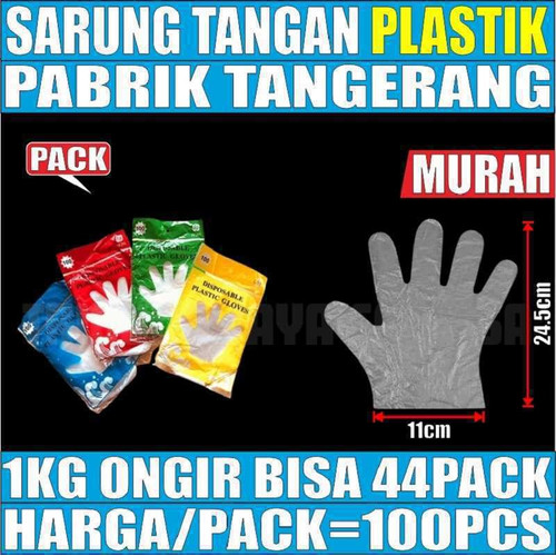 [EZM.5900029] Sarung Tangan n Tisue Tisu Murah n Plastik Segitiga Papping Bag /Pack
