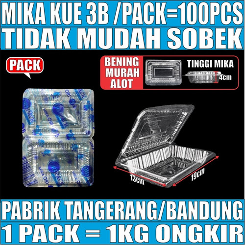 [EZM.5900045] Mika Kue Nasi Per Pack Plastik Bening Uk 3/4/5/6/7 Kemasan Jajanan Pasar Serba Guna Var