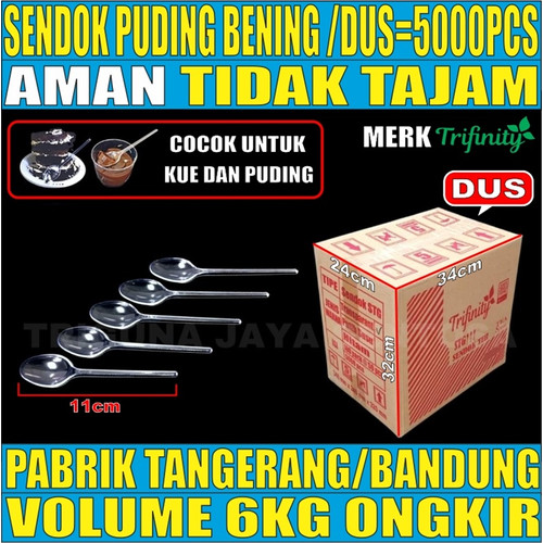 [EZM.5900089] Sendok Teh Puding STG / Sendok Jelly Eskrim STB / Garpu mini / Sendok Bebek Plastik Dus Semua js krm