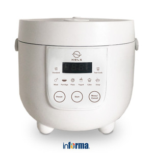 [EZO.0601974] Kels 800 ml Warner Rice Cooker Multifungsi - Putih Magic Jar Magic Com Penanak Nasi Alat Masak Beras Elektronik Dapur