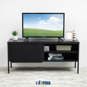 [EZO.0601994] Informa Spencer Rak Tv - Hitam tv stand furnitur indoor rumah meja rak tivi tempat pajangan televisi