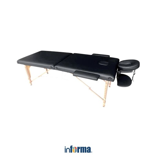 [EZO.0600267] Informa Zelda Tempat Tidur Pijat Portable 2 Section - Hitam Kasur Massage Ranjang Pijat Ranjang Massage Tempat Tidur Pijat Lipat Ranjang Pijat Foldable