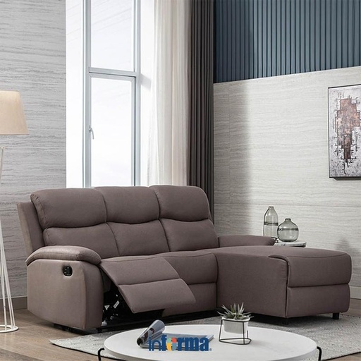 [EZO.0605595] Informa Owen Sofa Recliner Sudut Fabric Tempat Duduk Rebahan Sofa Santai Ruang Tamu Reclining Couch Furniture Indoor Rumah