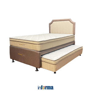 [EZO.0600818] Informa Sleep 120X200 cm Brussel Tempat Tidur Sorong - Cokelat Tempat Tidur Tarik Ranjang 2 Susun Perlengkapan Tidur Bedroom Furniture
