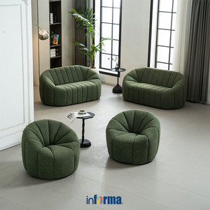 [EZO.0606104] Informa Yolland Kursi Lounge 2 Seater - Hijau Aesthetic Chair Kursi Santai Serbaguna Kursi Tamu Rumah Kantor