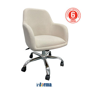 [EZO.0602203] Informa Ziva Kursi Kantor Tempat Duduk Kerja Dengan Roda Office Chair Kursi Staff Karyawan Furniture Indoor Kantor