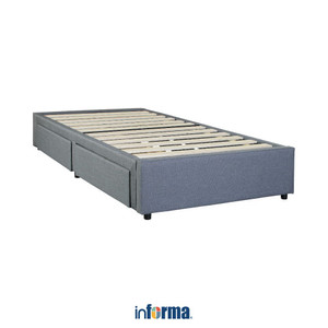 [EZO.0602208] Informa Sleep Linford I I I Dipan Dengan Laci - Abu-Abu Ranjang Kasur Divan Tempat Tidur Furniture Kamar Tempat Matras