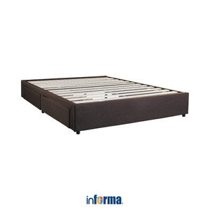 [EZO.0602361] Informa Sleep Linford I I I Dipan Dengan Laci - Cokelat Ranjang Kasur Divan Tempat Tidur Furniture Kamar Tempat Matras