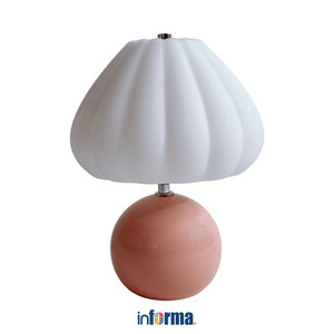 [EZO.0602733] Informa Suzy Lampu Meja - Pink/Putih