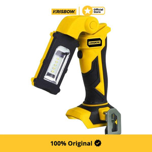 [EZM.1000007] Krisbow Lampu Kerja Rechargeable 500 Lumens - Kuning Worklight Led Working Light Perlengkapan Proyek Bangunan Tukang