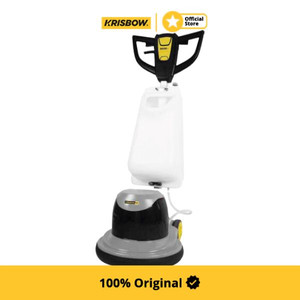 [EZM.1000024] Krisbow Mesin Scrubber & Polisher 17 Inci 154 Rpm 1100 watt - Putih/Abu-Abu Alat Penggosok Pengkilap Lantai Mesin Pengangkat Kotoran Lantai Perlengkapan Elektronik Hotel