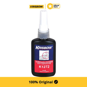 [EZM.1000028] Krisbow 50 ml Threadlocker High Temperature K1272 - Hitam Lem Sekrup Anti Oli Perekat Ulir Tahan Oli Perlengkapan Tukang
