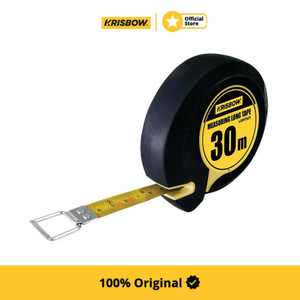 [EZM.1000034] Krisbow 30 mtr Meteran Steel Lrmts31 - Kuning Alat Pengukur Barang Alat Ukur Bangunan Measuring Tape Peralatan Tukang Bangunan