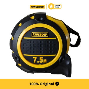 [EZM.1000035] Krisbow 7.5 mtr Meteran Lrmt8 - Kuning Alat Pengukur Barang Alat Ukur Bangunan Measuring Tape Peralatan Tukang Bangunan