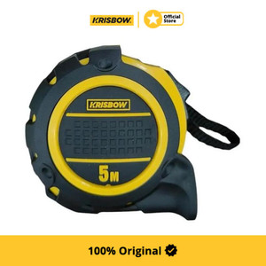 [EZM.1000036] Krisbow 5 mtr Meteran Lrmt6 - Kuning Alat Pengukur Barang Alat Ukur Bangunan Measuring Tape Peralatan Tukang Bangunan