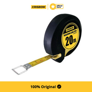 [EZM.1000041] Krisbow 20 mtr Meteran Steel Lrmts21 - Kuning Alat Pengukur Barang Alat Ukur Bangunan Measuring Tape Peralatan Tukang Bangunan
