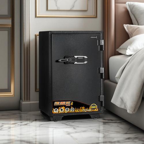 [EZM.1000059] Krisbow 57X60X92 cm Brankas Tahan Api Trfs920 - Hitam