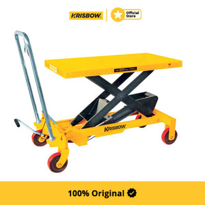 [EZM.1000078] Krisbow Hydraulic Scissor Lift 100 Cm X 800 Kg Prslm0810