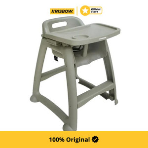 [EZM.1000092] Krisbow Kursi Makan Bayi Dengan Tray Adjustable Mrbc-Gr - Abu-Abu Baby High Chair Perlengkapan Makan Anak Kursi Tinggi Bayi Kids Dining Chair
