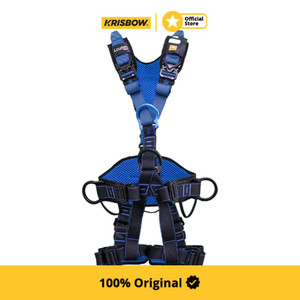 [EZM.1000115] Krisbow Irudek Harness Full Body 5D Ring Wind 3S-M - Biru Body Harness Ikatan Tali Badan Tubuh Pelindung Tubuh Perlengkapan Keselamatan Perlengkapan Industri Bangunan
