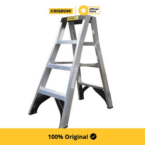 [EZM.1000145] Krisbow 1.1 mtr Tangga Lipat Aluminium 4 Twin Step Prlt1104A