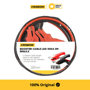 [EZM.1000828] Krisbow Booster Cable Kabel Jumper Led 300A Erbjl3 3 Mtr