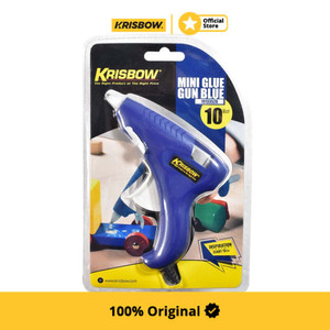[EZM.1000875] Krisbow Lem Tembak Mini Glue Gun 10W Eg10-B - Biru