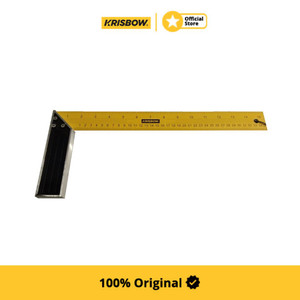 [EZM.1000975] Krisbow Try Square Penggaris Siku Besi 35 Cm