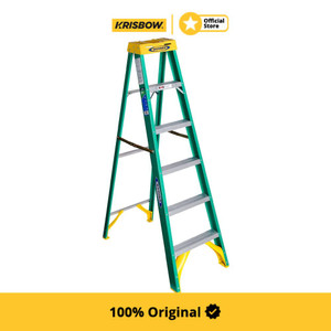 [EZM.1001034] Werner Ladder Tangga Fiber Glass 6 Step 1.8 Mtr - Hijau