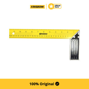 [EZM.1001182] Krisbow Try Square Penggaris Siku Besi 30 Cm Lrtsq12